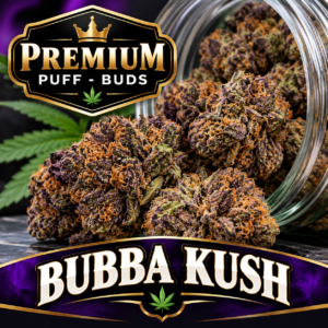 Home premium bubba kush cannabis label