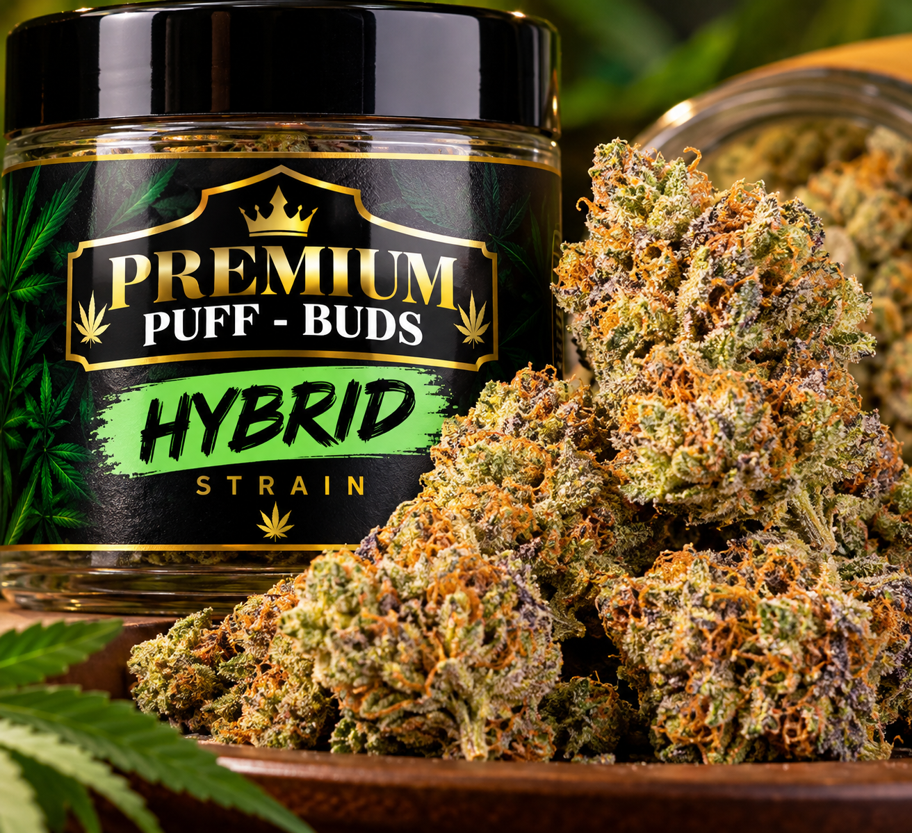 Home premium hybrid buds jar